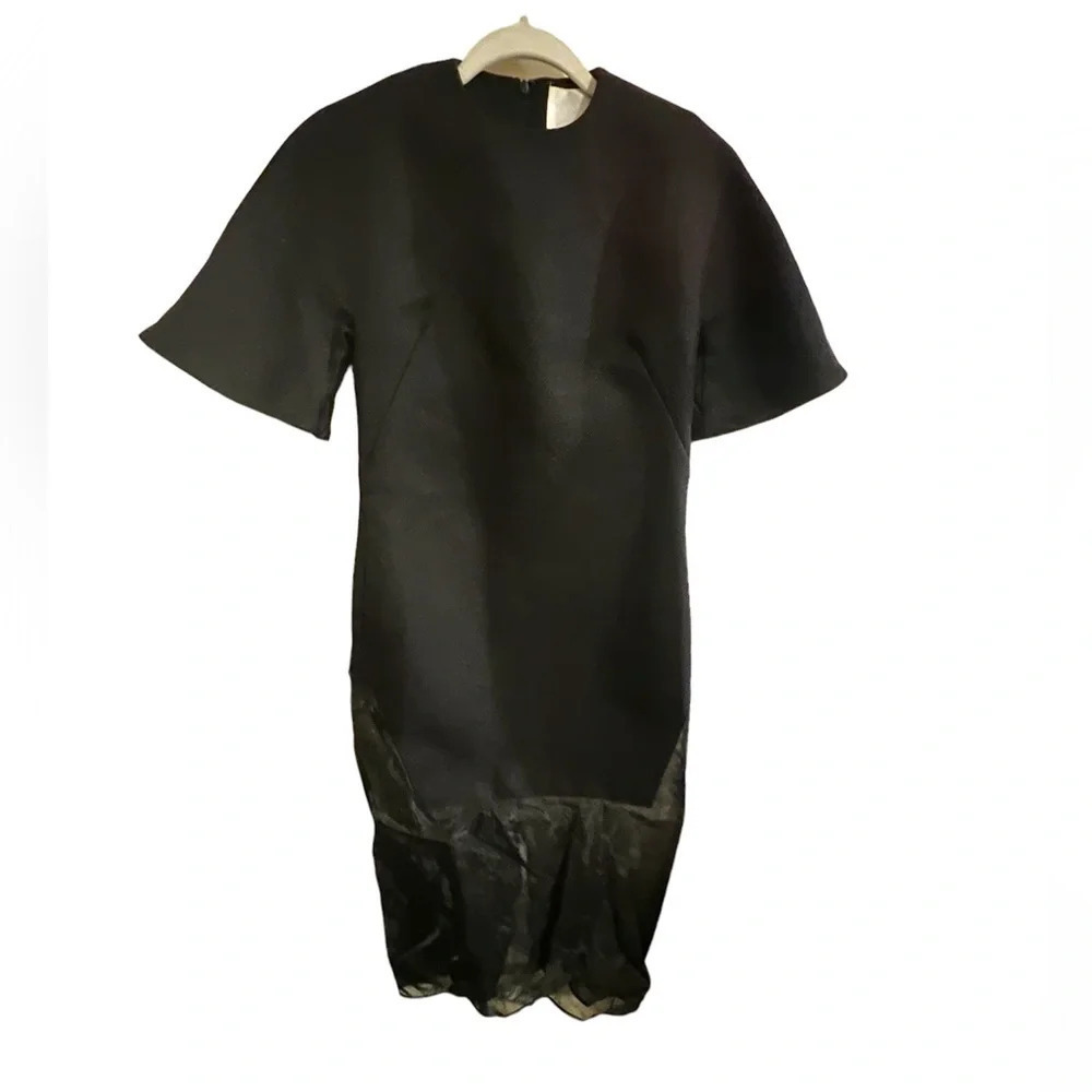 Solace London Black Midi Dress, size 2